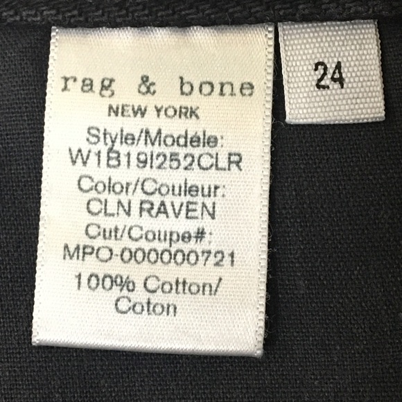 Rag & Bone Anna Denim Skirt In Clean Raven - Picture 4 of 6